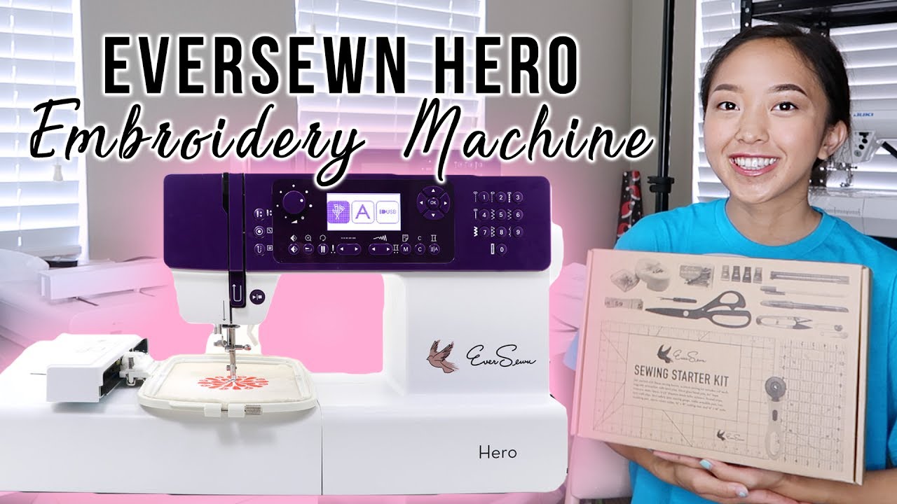 Setting Up NEW Embroidery Machine  EverSewn Hero (GIVEAWAY CLOSED) 