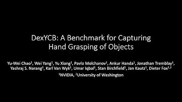 CVPR 2021: DexYCB: A Benchmark for Capturing Hand Grasping of Objects