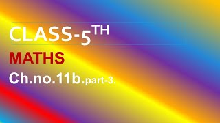 Class 5th Maths-3 Chapter 11b