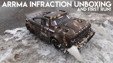 NEW ARRMA INFRACTION Unboxing and First Run - Netcruzer RC