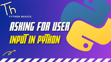 How to Ask the User for Input in Python - Python Basics #3