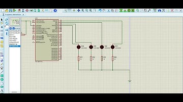 SECUENCIA DE LEDS CON MICROCONTROLADOR PIC16F877 LENGUAJE C
