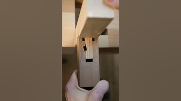 Satisfying Wood Chisel Cutting Perfect Wood Joint