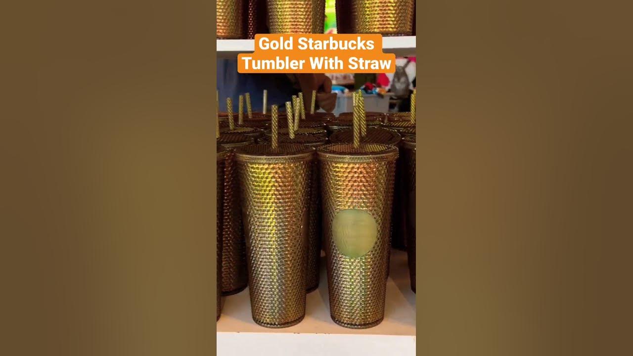 Disney Starbucks Tumbler - 50th Anniversary Geometric - Gold