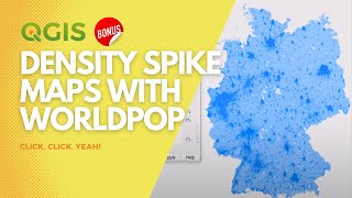 Population density spike maps in QGIS