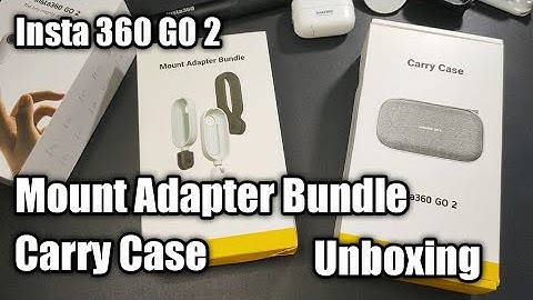 Insta 360 Go 2 Carry Case and Mount Adapter Bundle Unboxing