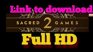 #netflix #sacred_games How to Download Sacred Games 2 ll Sacred Games Season 2 ll Netflix ll