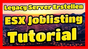 Fivem ESX Legacy Server Erstellen # 30 // ESX Joblisting Tutorial // Fivem esx Server Erstellen.