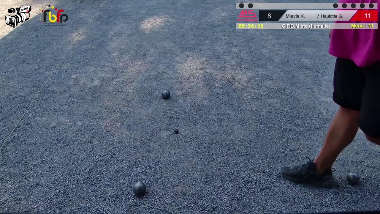 Miniature : Pétanque 2025: C.F.D.Mixte (Flemalle), 1/4 de finale