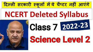 class 7 Science Syllabus 2022-23 Hindi medium/Science Class 7 Syllabus/cbse rationalized syllabus
