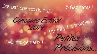 PETITES PRÉCISIONS Concours Estival 2019