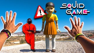 I ESCAPE from *THE SQUID GAMES* doing PARKOUR 🦑 CHASE POV 2.0