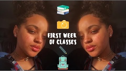 College Vlog -- First Week of Classes // Spring 2018