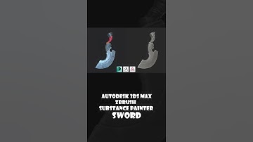 3ds Max, Zbrush, Substance Painter. Channel preview. #shorts