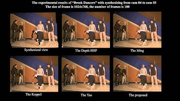 [Break Dancers] A New Hole Filling Approach with Background Modeling and Texture Synthesis