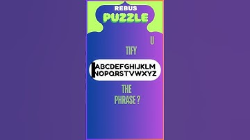 #1 Can You Solve This Rebus Puzzle in 10 Seconds? #shorts #brainteasers #brainpuzzles #braingames