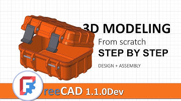 FreeCAD 1.1Dev: complete 3D modeling + Assembly step by step