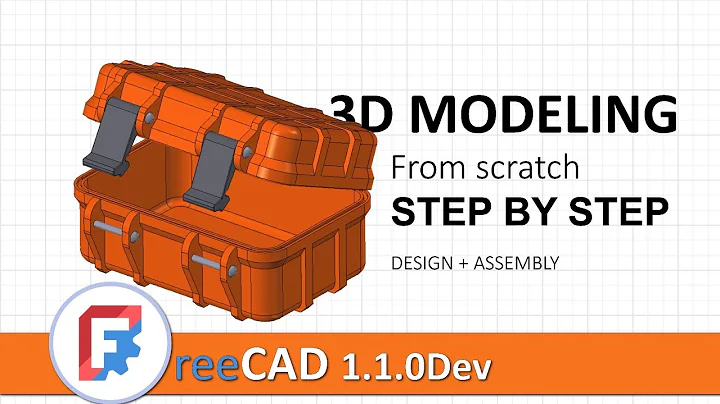 FreeCAD 1.1Dev: complete 3D modeling + Assembly step by step