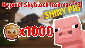 Loot from x1000 Shiny Pigs! [Hypixel Skyblock Ironman] Ep.12