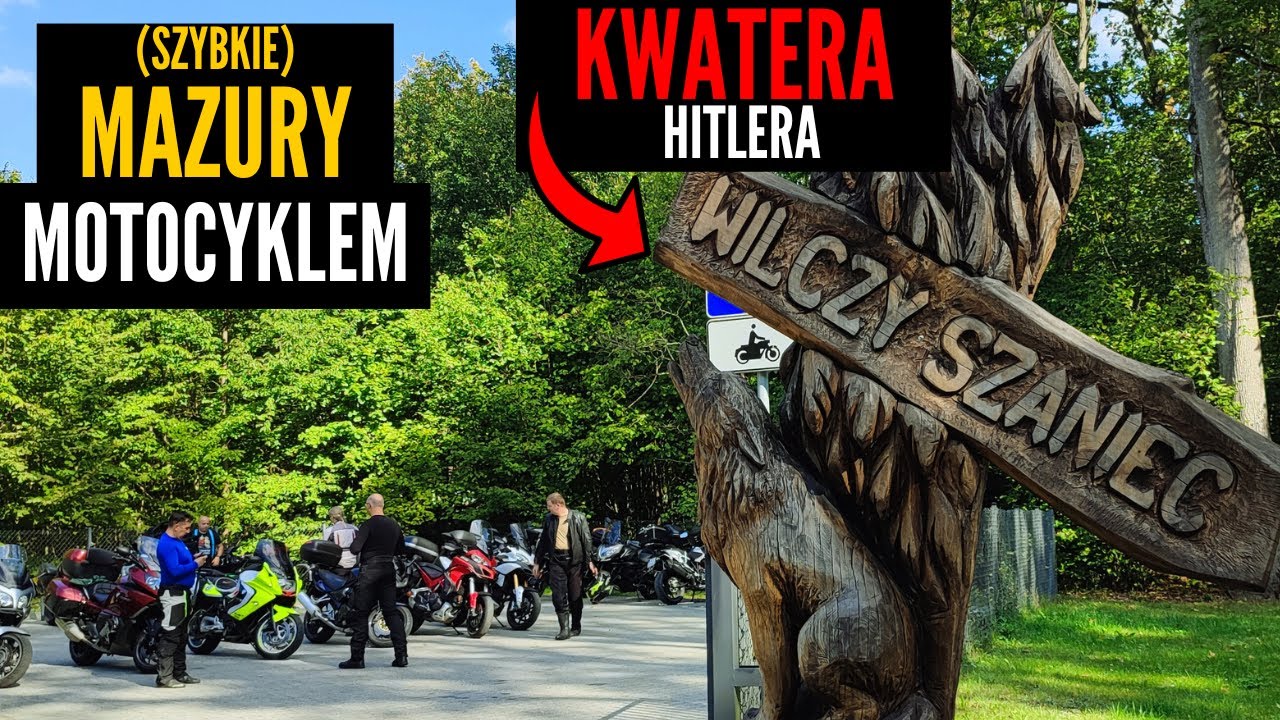 Szybkie Mazury Motocyklem- Wilczy Szaniec, Giżycko i Mikołajki