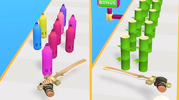 Sword Melter Game! Satisfying and Relaxing ASMR Slicing Video