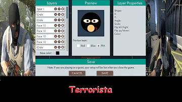 Bonk.io : COMO FAZER SKIN DE TERRORISTA (CS:GO)