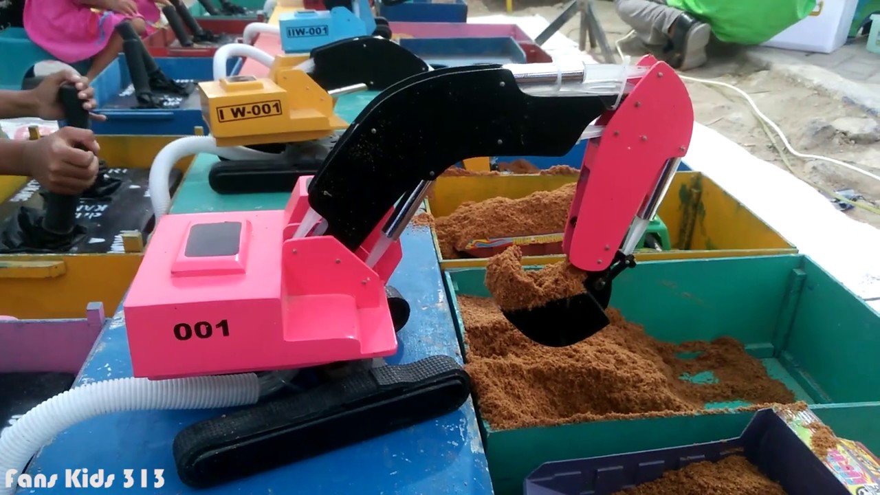  Mainan  edukatif anak truk  dam  excavator bego beko 