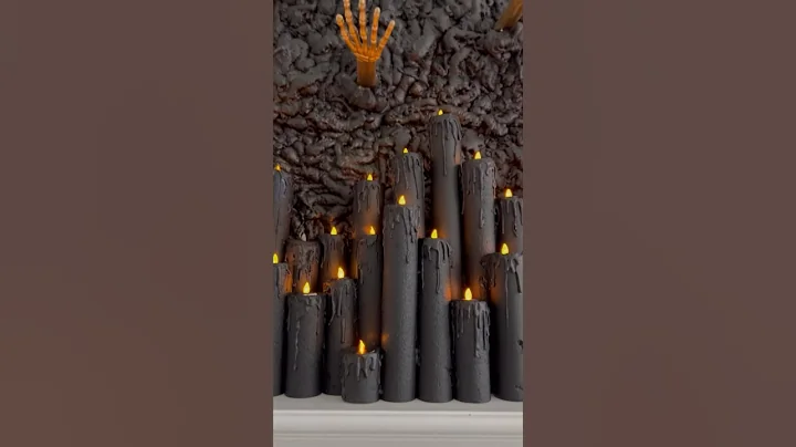 Part 3: Spooky Chic Halloween DIY Candles made from Dollar Tree Pool Noodles