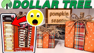 Easy Fall DIY With Dollar Tree Jumbo Blocks That Anyone Can Make!