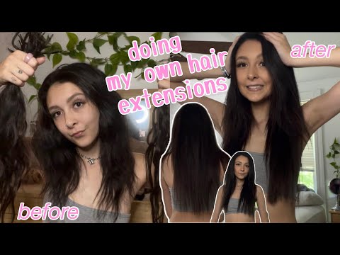 HOW I DO MY OWN HAIR EXTENSIONS AT HOME! *I-link micro bead extensions*