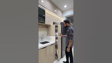 Pull Out Pantry Unit Design, amazing woodwork #shorts #woodworking #furniture #design