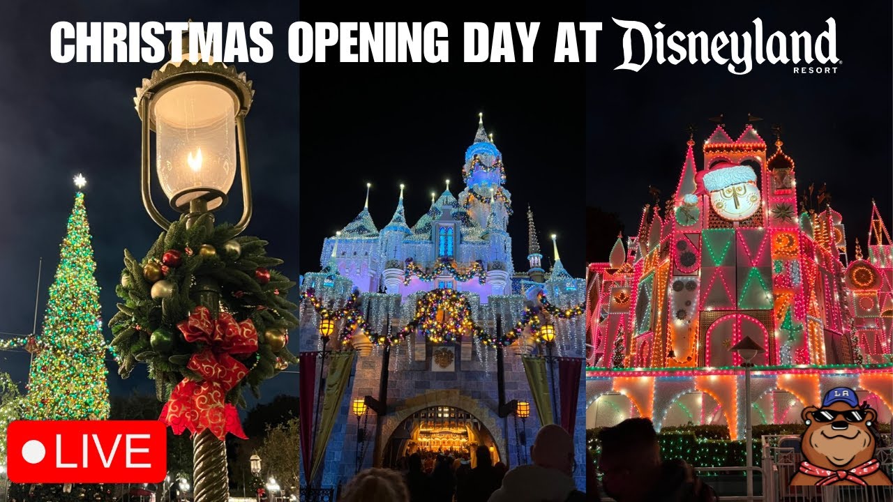 🔴 Live Christmas at Disneyland Believe in Holiday Magic Fireworks