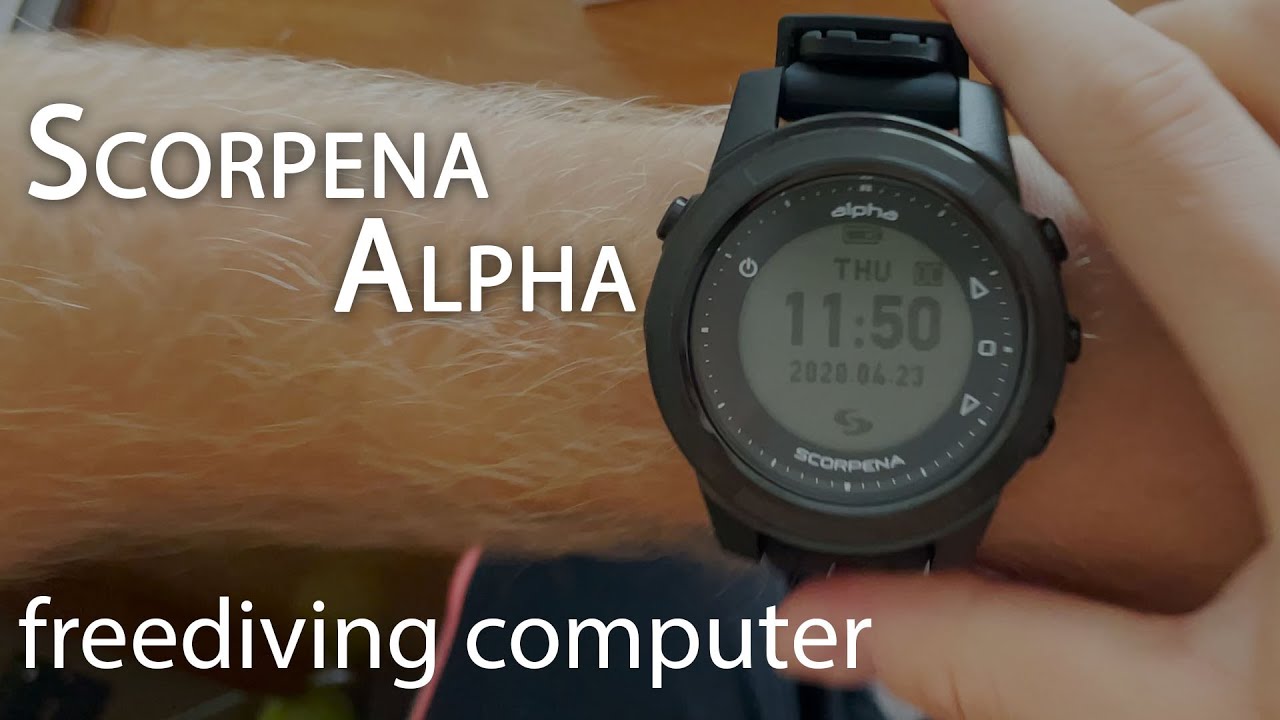 Freediving computer (scuba diving) Scorpena Alpha. Unboxing. Equipment for freediving | Alex Serniak