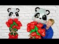 DIY Balloon Panda Tutorial 🐼 ♥ | Valentine's Day Balloon Bouquet Ideas 💐