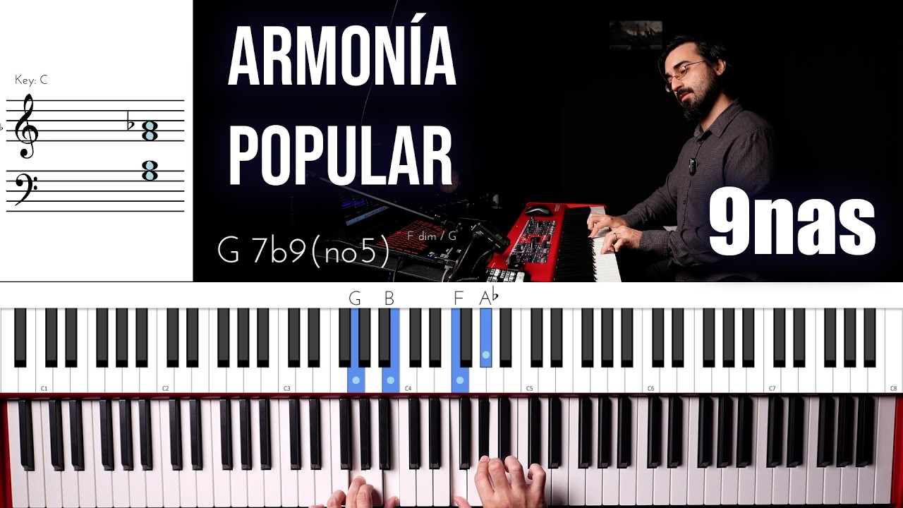 Armonía Popular - Acordes de 9nas | voice leading | Parte 4