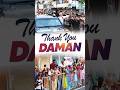 Daman gives a grand Welcome to PM Modi | #roadshow | #shorts