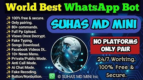 How to Make Whatsapp Bot | How to Make Suhas Md Mini Bot | How to Make Whatsapp Bot 2025