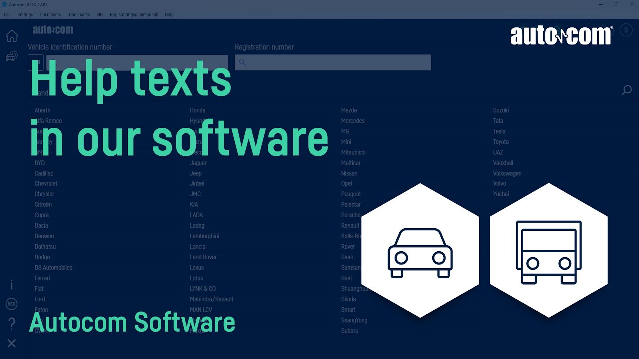 Autocom - Help texts in Autocom vehicle diagnostic software - YouTube