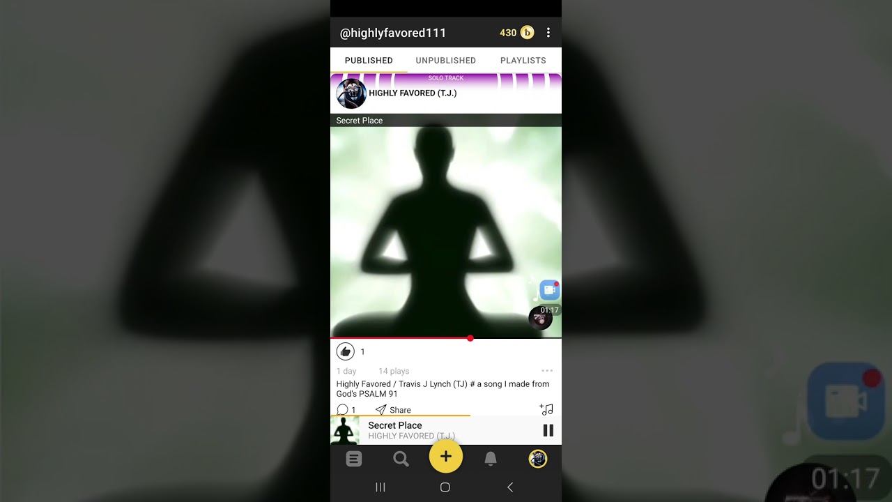 SECRET PLACE : a song I made from my ALMIGHTY GODS PSALM 91