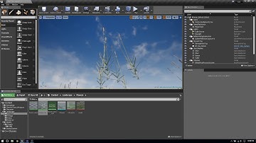 keep grass bottom still ue4