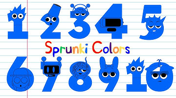 Sprunki Rainbow Colour Numbers Song (1–10) | Learn Colors and Numbers for Kids | Sprunki2
