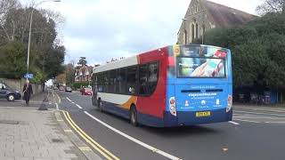 Stagecoach bus route 17 departing Preston Park bus stop, 19th November 2018