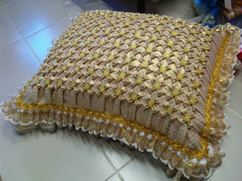 Smocking Patterns/ Smocking Designs/ผังหมอนงานบวช  ลายดอกแก้วผ้าตาดไทย