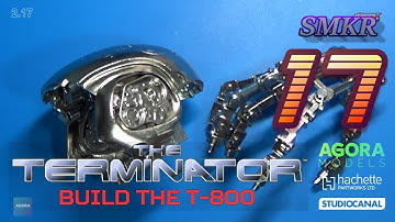 Agora Models Build the T-800 Terminator Pack 2 Stage 17 - Sides of the Head & Wrist Joints
