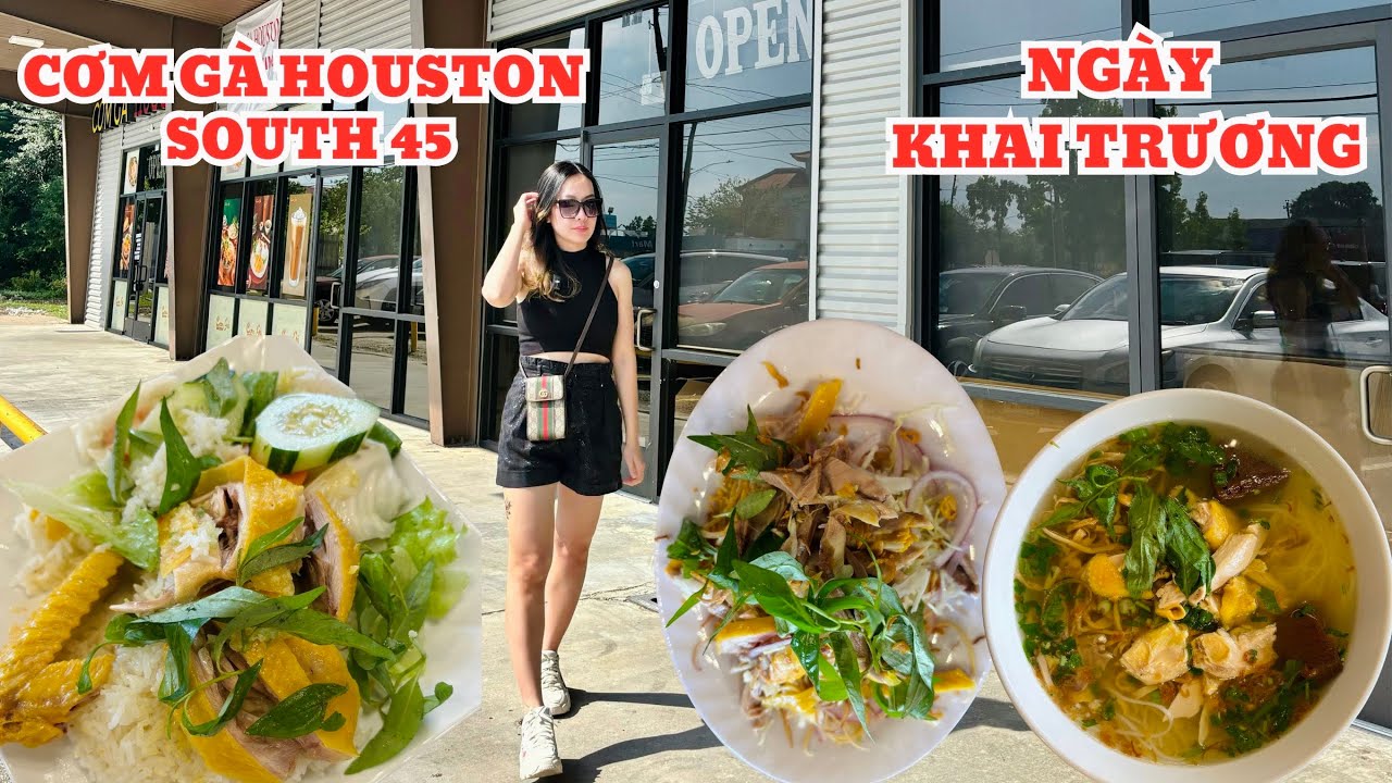 CƠM GÀ HOUSTON SOUTH 45 MỚI KHAI TRƯƠNG, CÓ CÙNG CHỦ Ở BELLAIRE KO? || ĂN GÌ Ở MỸ