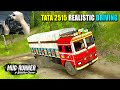TATA 2515 Indian Truck Realistic Driving - Spintires: Mudrunner | Logitech g29 gameplay