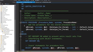 Veri Tabanı I - Stored Procedure
