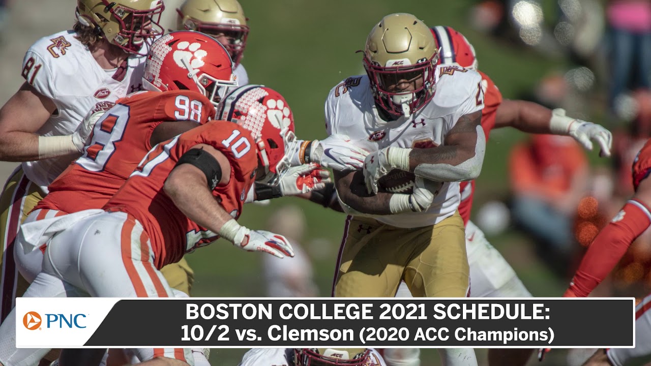 ACC Schedule Release: Top Boston College Football Matchups In 2021 - YouTube