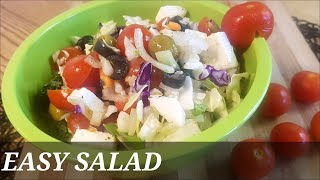 Easy Salad | Healthy Salad | weight loss salad Quite delicious Recipe By Uroosa'skitchen #Easysalad