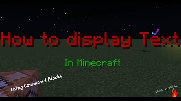 How to Display Text On The Screen In Minecraft PE [Tutorial]